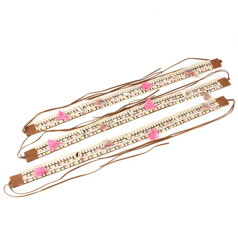 Cowrie Shell Hat Band Belts