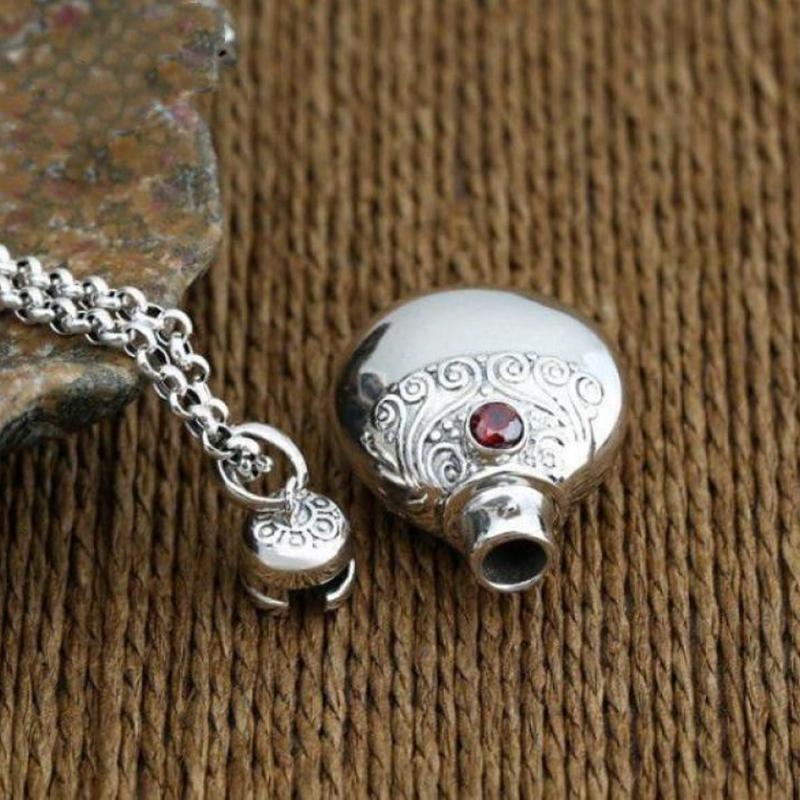 Perfume Bottle Mini Bottle Pendant Necklace