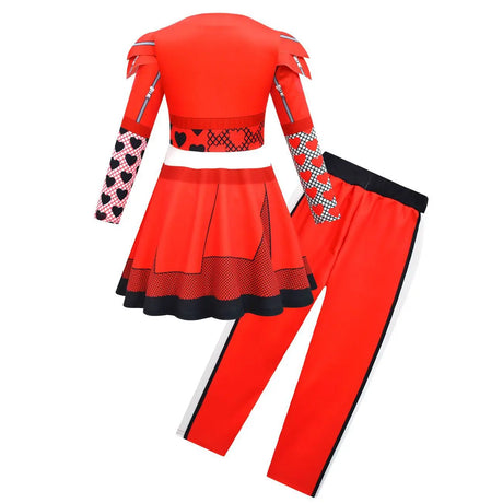 Descendants Red Costumes Girl Halloween Costumes The Rise of Red Cosplay Dress  3-12Y