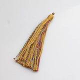 11cm Hand Twisted Cotton Thread Tibetan Style Tassel DIY Bookmark Crafts Jewellery Making Accessories Pendant DIY Car Decoration