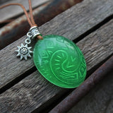 Glowing Heart of Te Fiti Necklace Pendent Glow in the Dark Childrens Jewellery