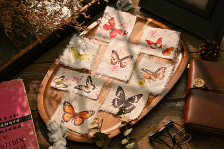 Vintage Big Butterfly RUB ON Transfer Stickers Scrapbooking DIY Craft Supplies Junk Journaling