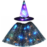 LED Witch Stars Tutu Skirt Glow Party Costumes Halloween