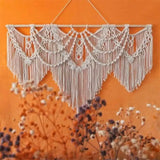 Large Macrame Wall Hanging Tapestry Bohemian Style Handwoven Tapestry For Home Decor Living Room Bedroom Background Decoration