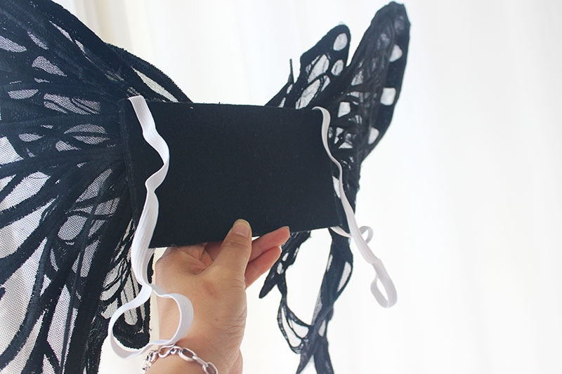 Black or White Butterfly Wings Costume