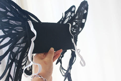 Black or White Butterfly Wings Costume