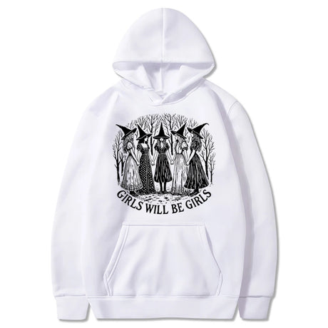 Girls Will Be Girls Witch Sweatshirt Feminist Jumper Pullover