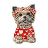Scotty Dog Brooches 4 Colours