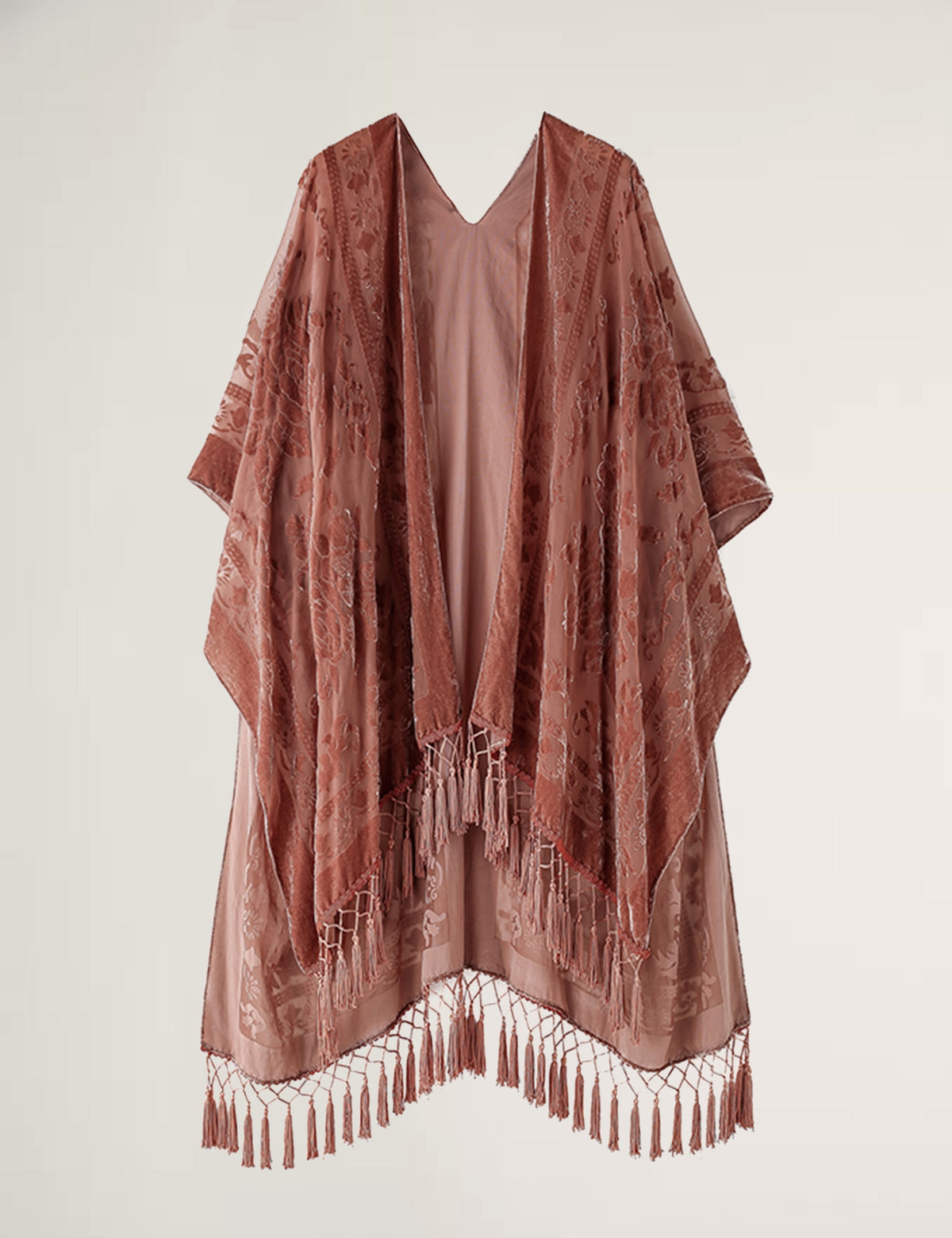 Stevie's Boho Tassel Velvet Kimonos