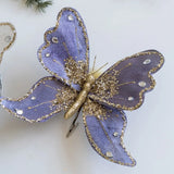 Large Glitter Butterflies Christmas Tree Decorations 25*21cm