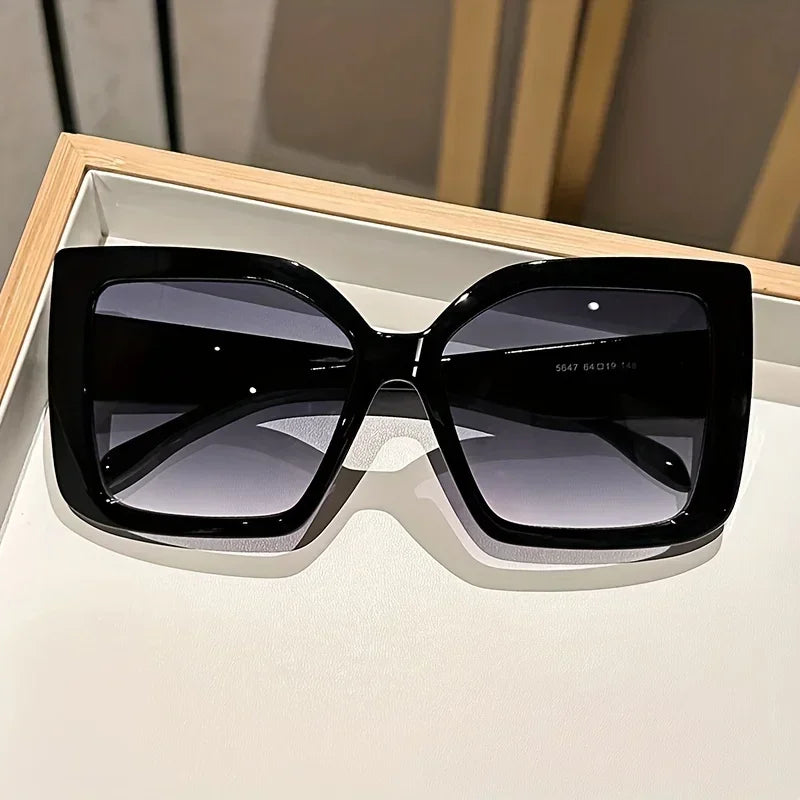 Astrid's Oversized Square Sunglasses with Gradient Lenses