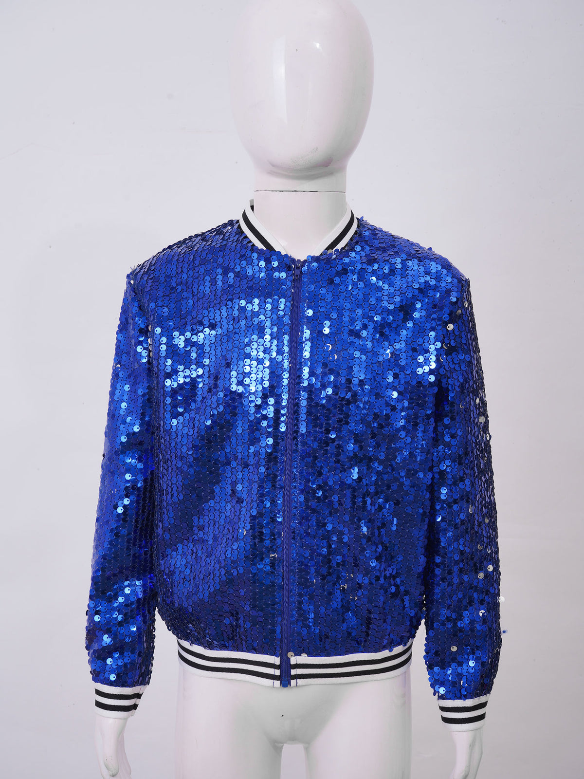 Kids Girls Sequinned Dance Bomber Jackets