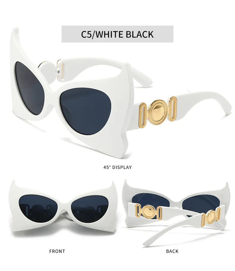 Retro Fabulous Oversized Cat Eye Sunglasses UV400