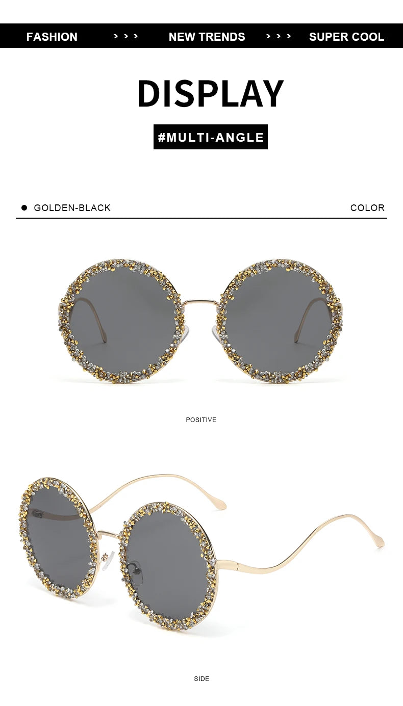 Diamond Moon Fun Glasses Sunglasses