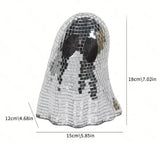Halloween Disco Ghost Mirror Ball Decor