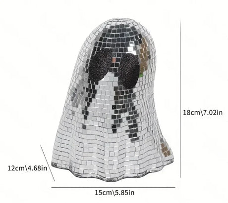Halloween Disco Ghost Mirror Ball Decor