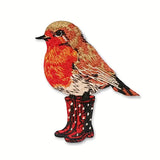 Bird With Boots Embroidered Iron On Patch DIY Craft