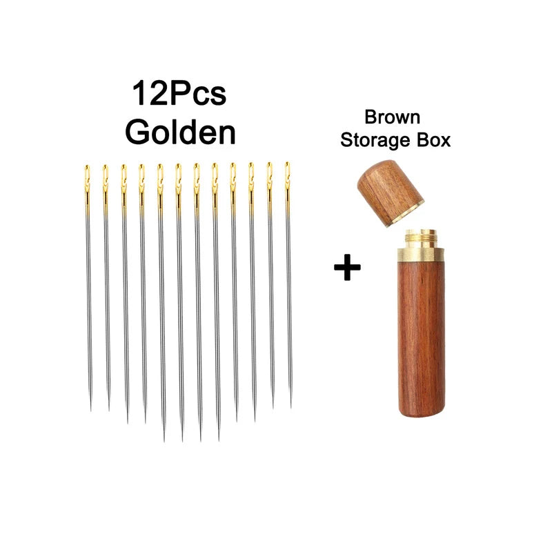 Easy Thread Needle Kit Stainless Steel Sewing DIY Tool