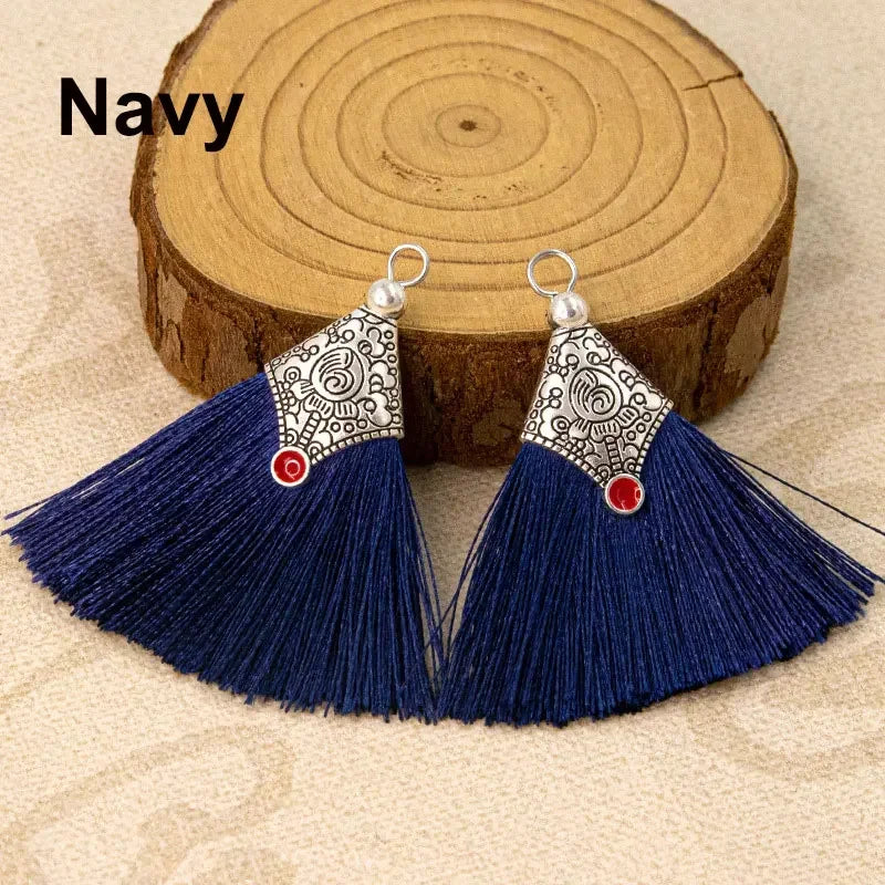 2/4/6Pcs Mini Craft Tassel Handmade Soft Silk Tassel for Earring Jewelry Making DIY Projects Keychain Bookmarks