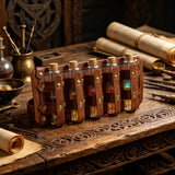 Apothecarist Medieval Leather Vial Holder Alchemy Potion Bottle Carrier for LARP Cosplay Belt Accessory