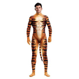 Animal Cosplay Carnival Costume Adults Bodysuit Unisex with Paws and Tail