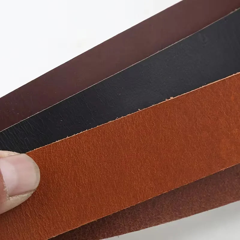 3.5mm Thick Tanned Leather Belt Strips Genuine Leather DIY Craft
