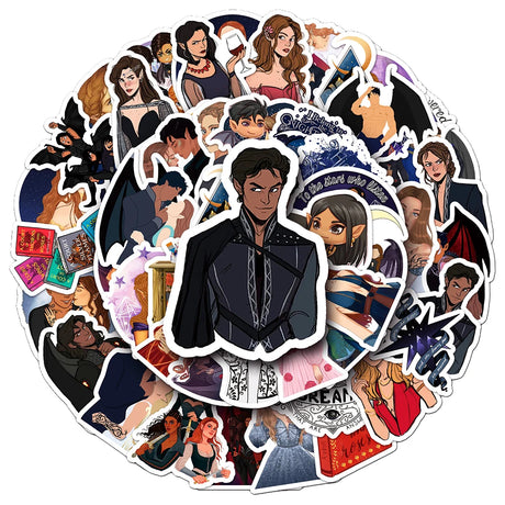 50pcs Acotar Stickers Feyre Fandom
