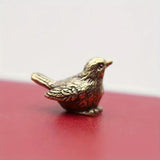 Mini Brass Sparrow Figurine Tea Pet