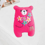 Bouquet Bear Doll Miniature Pocket Hug 5.5*4cm Felt Little Plushie Toy