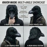 Black Raven Mask Adult Halloween Cosplay Costume Prop Stage Performance