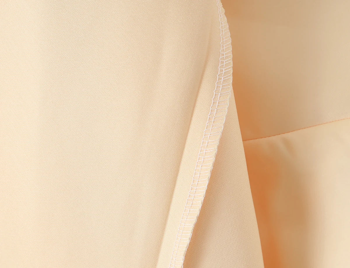 Laced Back Satin Sling Slip Dress Layering Piece
