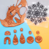 9cm Mandala Pottery Polymer Clay Texture Sheets Embossing Stamp