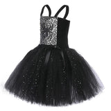 Sparkly Spider Witch Halloween Costumes Babies to Teens Tutu Dress, Hat and Broom