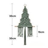 Christmas Tree Handmade Macrame Tapestry Wall Decoration