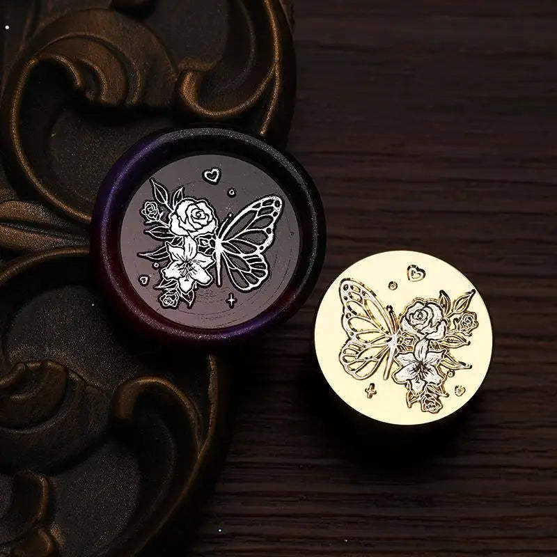 Insect Shaped Wax Seal Stamps Copper Head Embossed Sealing Stamp For DIY Cards Scrapbooking Wedding Invitation Decor ﻿