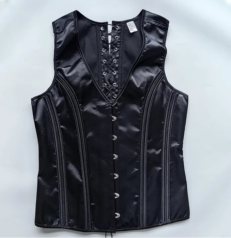 Men's Formal Boned Waistcoat Corset Vest Lace Up Burlesque Performance Stage Costume