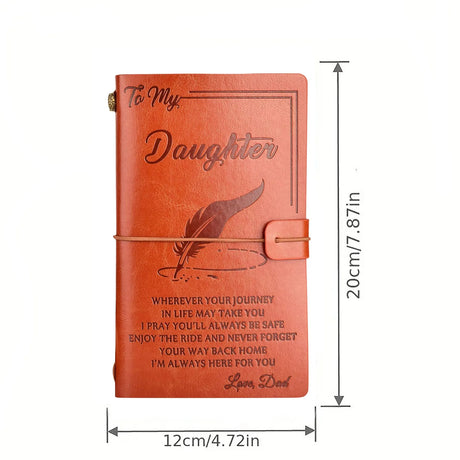To My Son, Daughter, Grandson, Granddaughter, Wife, Sister, etc, Gift PU Leather  Journal Notebooks