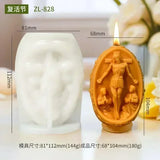 3D Easter Rabbit Relief Egg Silicone Mould Resin Candle Soap Plaster DIY Crafts