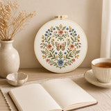 Wildflower Butterfly Pattern DIY Embroidery Kit for Beginners