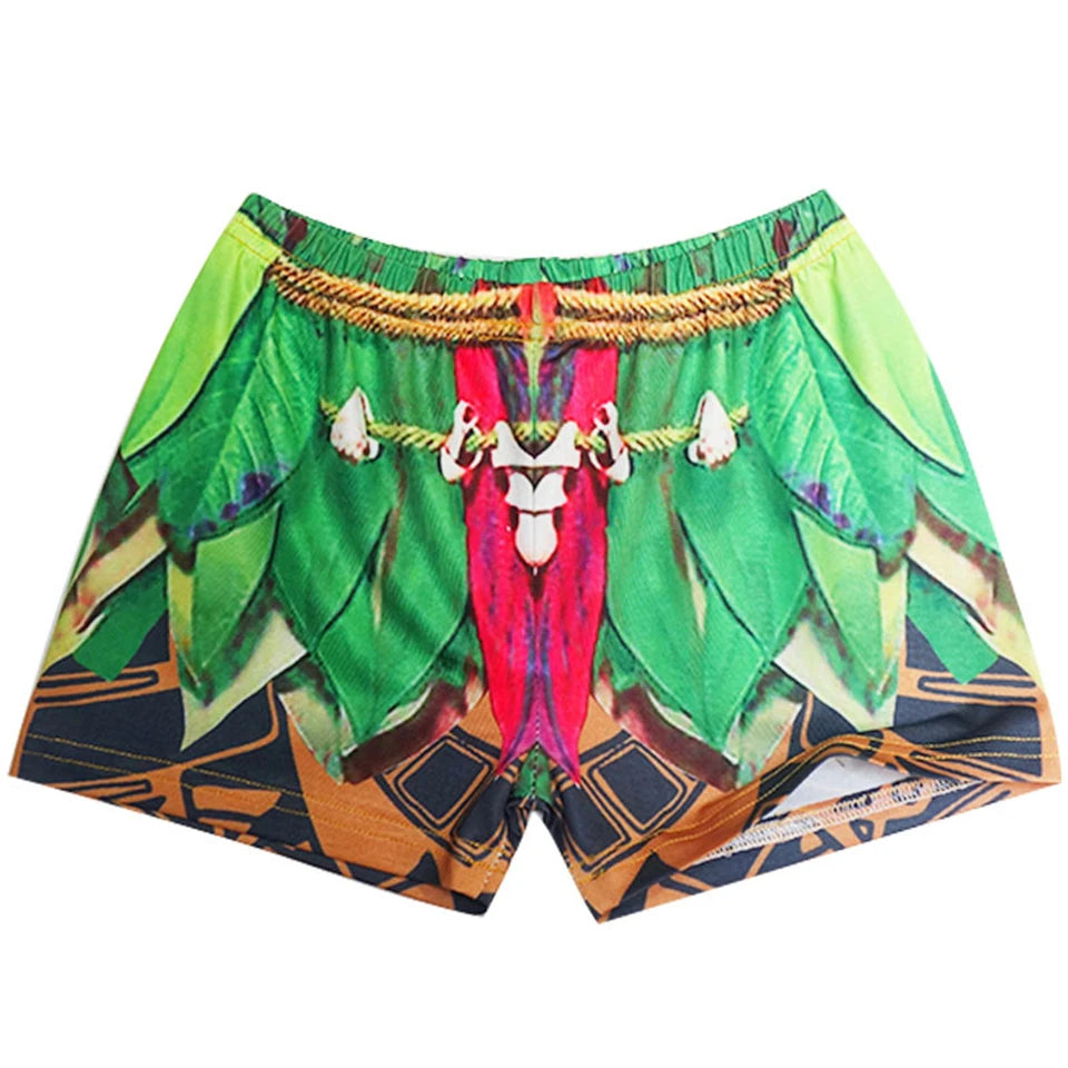 Maui Kids Cosplay 2Pcs Print Moana Boys Swimsuits Top and Shorts Children's Swimwear Book Week Costumes