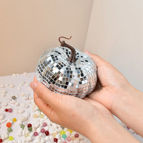 Mini Mirror Disco Pumpkin Ball Halloween Party Decor