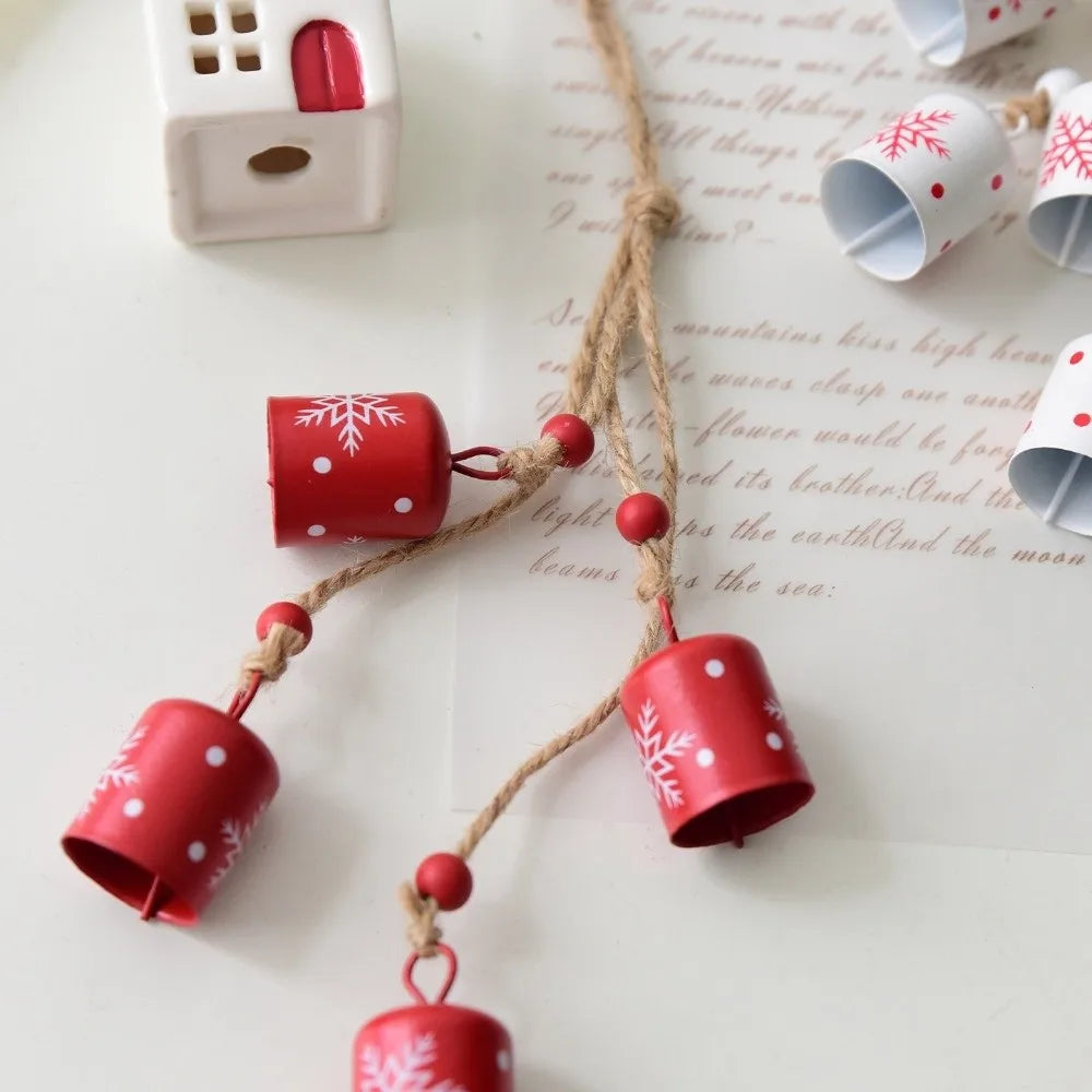 Christmas Bells String Iron Xmas Decoration