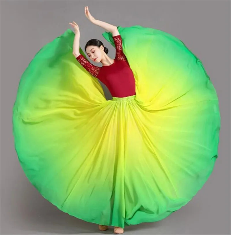 Dance Skirts 720 Degree Dancing Performance Costume