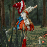Handmade Little Red Mushroom Costume Set