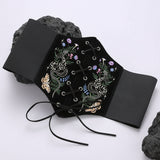 Woodland Velvet Embroidered Waist Belt Ren Fair Wear