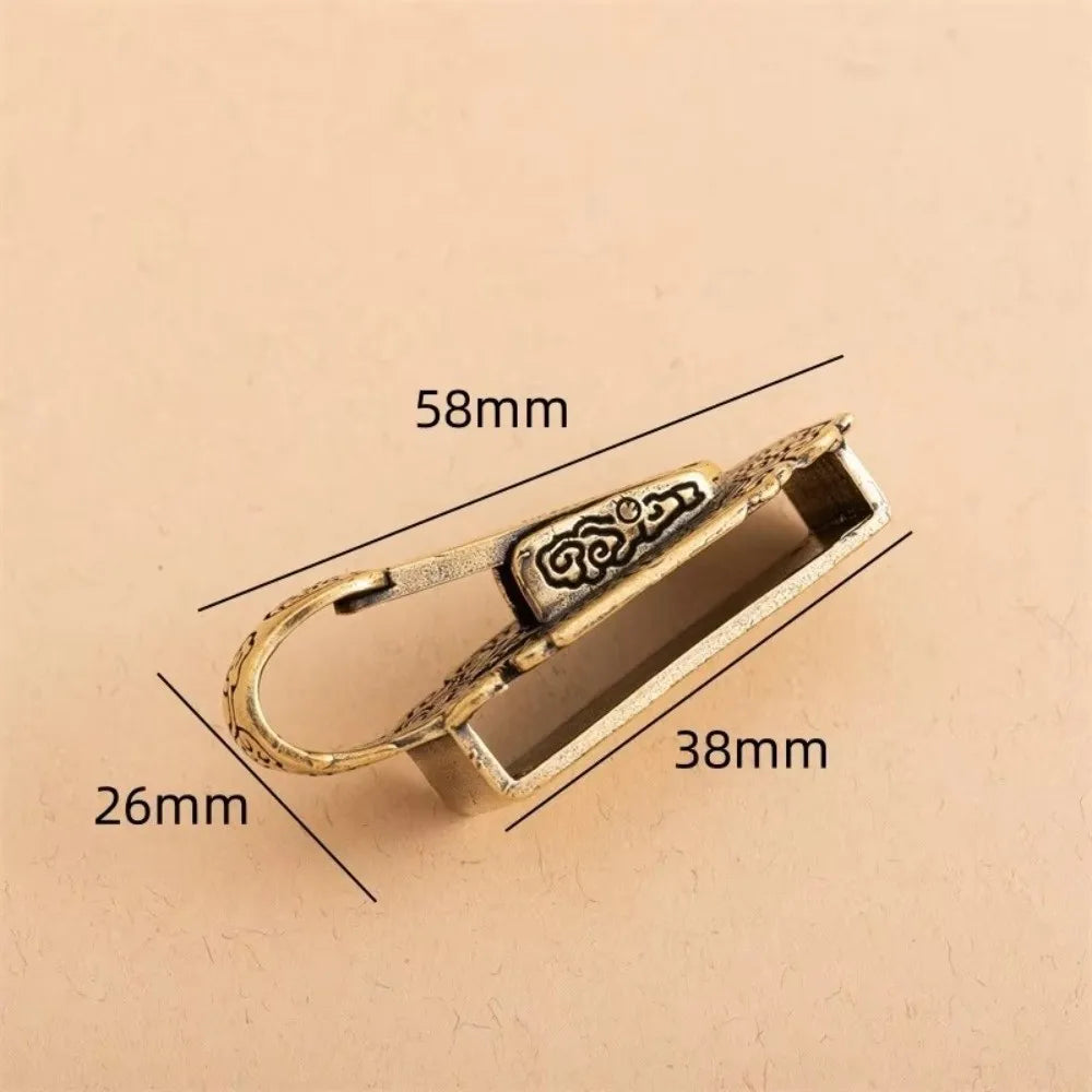Fancy Pants Brass Keychain Belt Hook