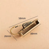 Fancy Pants Brass Keychain Belt Hook