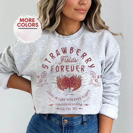 Beatles Strawberry Fields Rock Band Sweatshirt Jumper