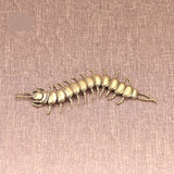 Copper Movable Centipede Figurine Tea Pets