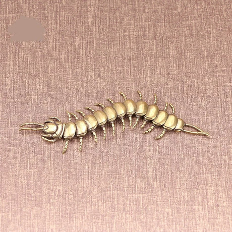 Copper Movable Centipede Figurine Tea Pets